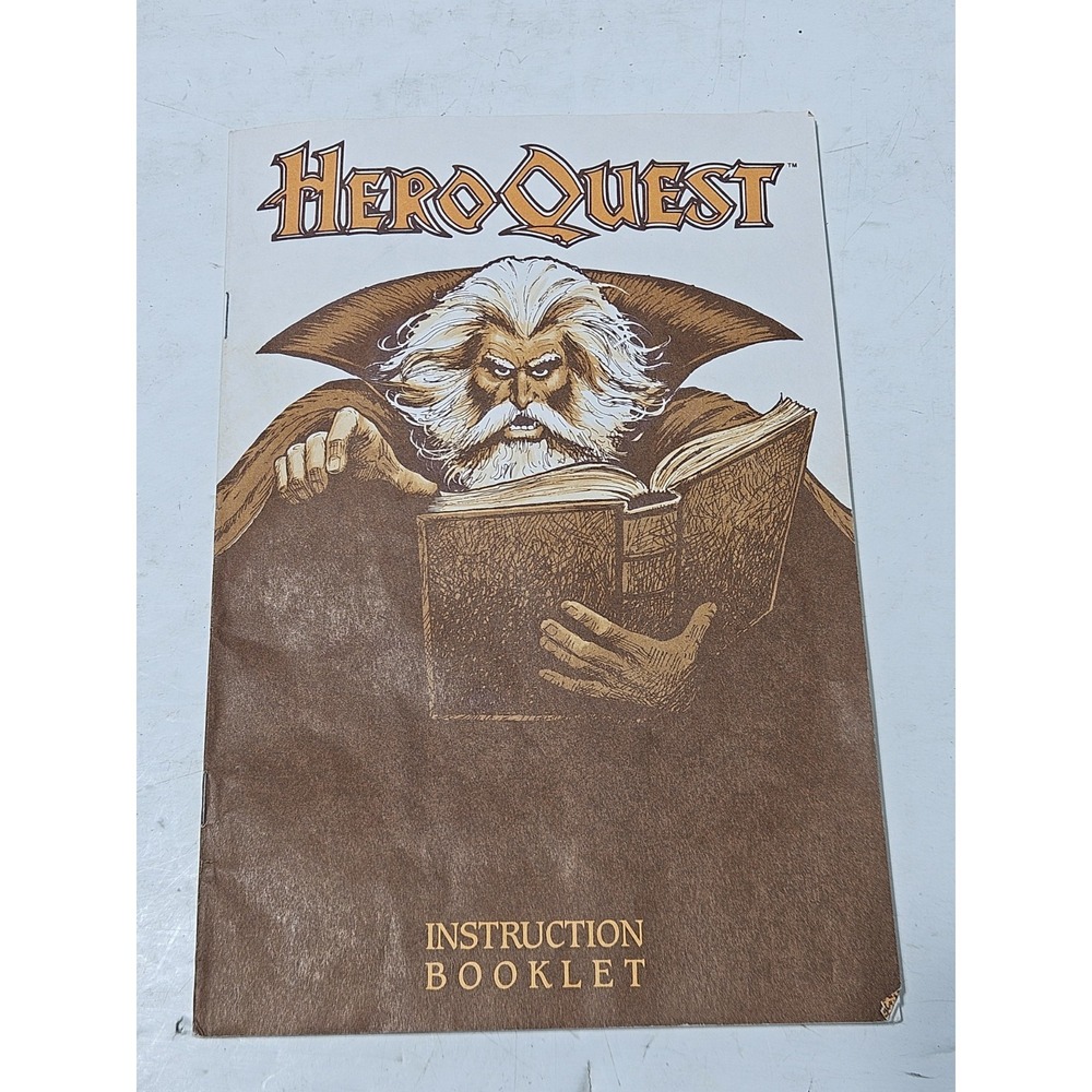 Hero Quest Board 1989 1990 Replacement Game Parts - Instruction Booklet Manual